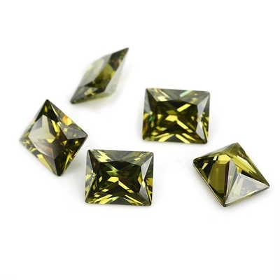 Fabrik Großhandel Edelstein Farbe Moissanit Rechteck 3A 5A Loose Kubik Zirkonia Steine 4ct Für Moissanit Ring