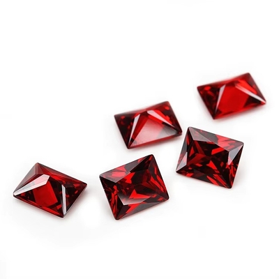 Fabrik Großhandel Edelstein Farbe Moissanit Rechteck 3A 5A Loose Kubik Zirkonia Steine 4ct Für Moissanit Ring
