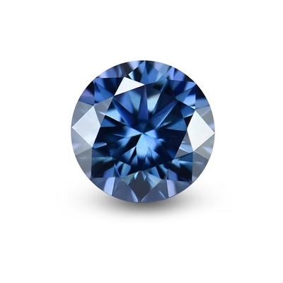 Gem Best Round Cut Dunkelgrüner Locker Mossanit Stein für Frauen Hochzeitsbänder Optische Spezialeffekte Farbspiele oder Feuer