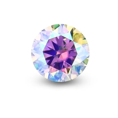 Gem Best Round Cut Dunkelgrüner Locker Mossanit Stein für Frauen Hochzeitsbänder Optische Spezialeffekte Farbspiele oder Feuer