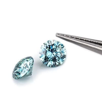 Gem Best Round Cut Dunkelgrüner Locker Mossanit Stein für Frauen Hochzeitsbänder Optische Spezialeffekte Farbspiele oder Feuer