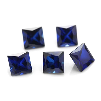 Edelsteine Synthetische 34# Saphir Quadrat 1,5x1,5mm-10x10mm Korund Locker Edelstein für Ringe vvs Moissanit kundenspezifischer Anhänger