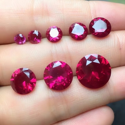 Vintage-Stil Rubin Moissanit Synthetisches Korund Birnenform 2x3mm bis 10x14mm Locker Edelstein für Schmuckherstellung
