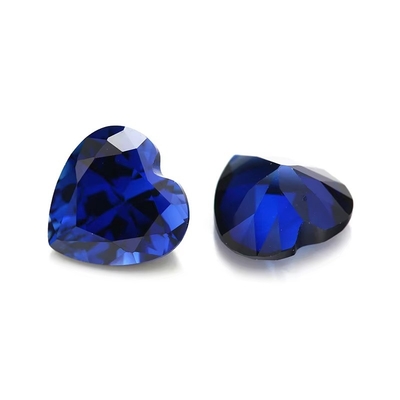 Edelsteine Locker Edelstein Herz geschnitten 3x3mm bis 10x10mm 33# 34# Blauer Saphir Synthetische Steine