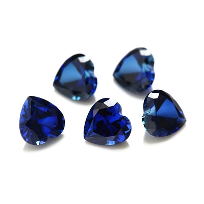 Edelsteine Locker Edelstein Herz geschnitten 3x3mm bis 10x10mm 33# 34# Blauer Saphir Synthetische Steine
