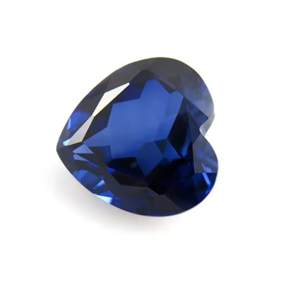 Edelsteine Locker Edelstein Herz geschnitten 3x3mm bis 10x10mm 33# 34# Blauer Saphir Synthetische Steine