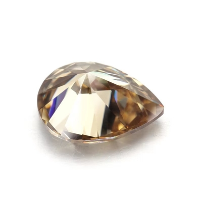 Synthetisches Korund Moissanit Diamant Hellgelb Champagner Birne Locker Moissanit Steine für den Ring