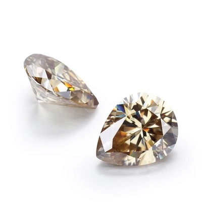 Synthetisches Korund Moissanit Diamant Hellgelb Champagner Birne Locker Moissanit Steine für den Ring