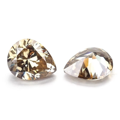 Synthetisches Korund Moissanit Diamant Hellgelb Champagner Birne Locker Moissanit Steine für den Ring