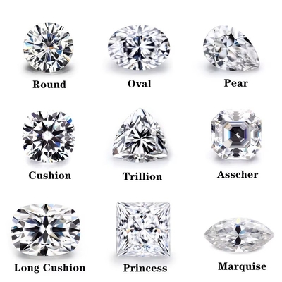 Melee Moissanite Diamant pro Karat Runder Schnitt DEF Kleine Größe Moissanite VVS1 Laborgewachsener Diamant Edelstein Form Quadrat