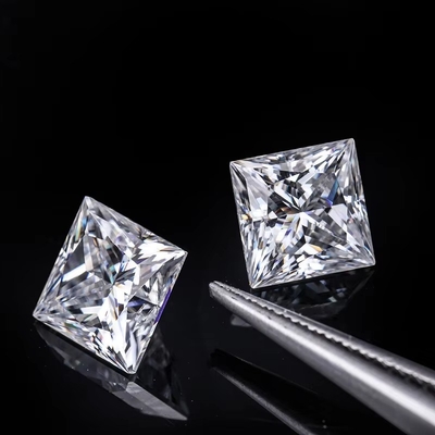 Prinzessin Cut Loose GRA Moissanite Diamant D VVS1 Quadratische Form Moissanite
