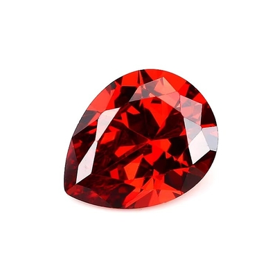 Vintage Moissanite Verlobungsringe Locker Edelsteine verschiedene Farben Birnenform 6x4mm Synthetische Kubik Zirkonia