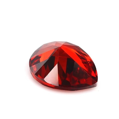 Vintage Moissanite Verlobungsringe Locker Edelsteine verschiedene Farben Birnenform 6x4mm Synthetische Kubik Zirkonia