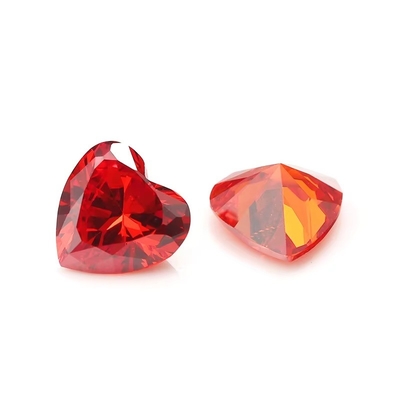 Farben CZ Moissanit Diamant Herz geschnitten 3x3mm 4x4mm Synthetische Kubik Zirkonia