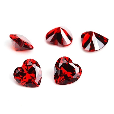 Farben CZ Moissanit Diamant Herz geschnitten 3x3mm 4x4mm Synthetische Kubik Zirkonia