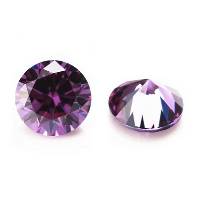 Großhandel 3A Farbe Cz Steine Kleine Größe Runder Schnitt 0,8 mm bis 3 mm Loser Edelstein Synthetische Kubik Zirkonia zum Verkauf