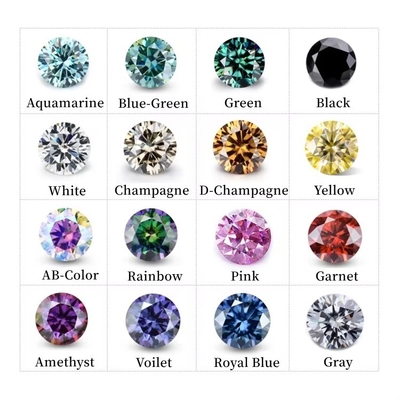 Fabrik Großhandel Pink Moissanite Diamant Runder Brillanten Schnitt 3,0 mm 12,0 mm VVS1 lose Moissanit Steine 4 Karat Ring