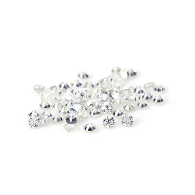 Großhandel loses kleines Moissanite Rundgeschnitten 0,8 mm- 3 mm Weiß D Moissanite Diamant VVS1 pro Karat für Hip Hop Schmuck