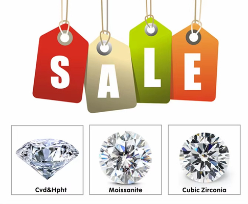 Großhandel loses kleines Moissanite Rundgeschnitten 0,8 mm- 3 mm Weiß D Moissanite Diamant VVS1 pro Karat für Hip Hop Schmuck