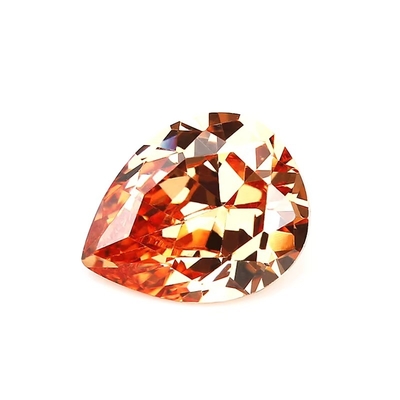 Champagnerfarbe Zirkon Locker Edelstein Birne Form 10x8mm Synthetische Kubik Zirkonia Moissanit