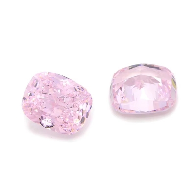 4k Eisschnitt Cz Steine Rosa Farbe Kissen Form 7x6mm 10x8mm Locker Edelstein Synthetische Kubik Zirkonia