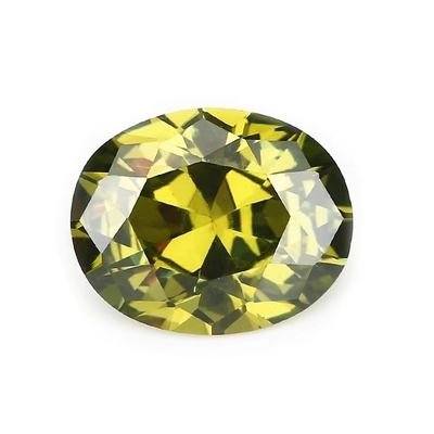 Moissanite Ohrringe Edelsteine Rosa Peridot Granat Gelb cz Steine Ovalform 12x10mm synthetische Kubikzirkonium für Ring