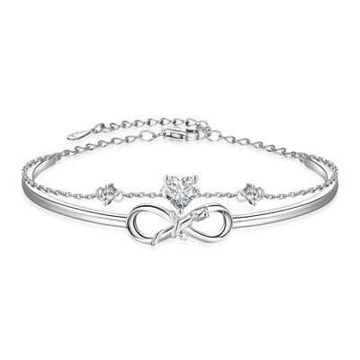 3A Crystal Sterling Silver Jewelry Bracelets