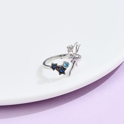 freier offener silberner SGS Ring 0.08oz 21.1mm Sterling Silver Angel Ring Nicke