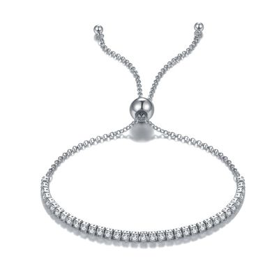 Tennis Sterling Silver Slider Bracelets