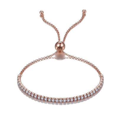 Tennis Sterling Silver Slider Bracelets