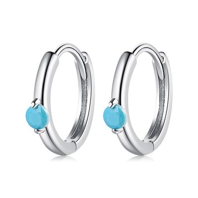 0.08oz 2,3 Gramm-Sterling Silver Jewelry Earrings Festival-Grün-Band-Ohrring ODM