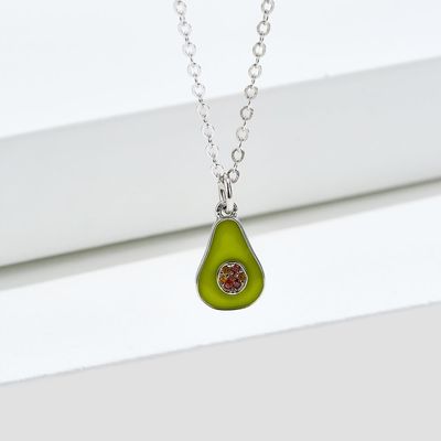1.1x0.8cm 5A 17,7“ birnenförmiger hängender Sterling Silver Jewelry Necklaces 2.9g