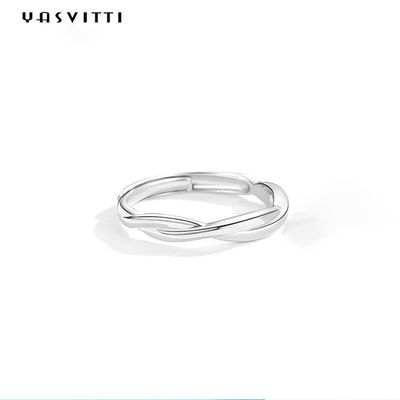 0.14cm 1.8g Sterling Silver Jewelry Rings Shell formten silbernen Ring der Partei-925