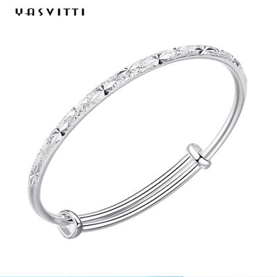 9.84in 0.16oz Sterling Silver Jewelry Bracelets Push das justierbare Armband der Zug-Frauen