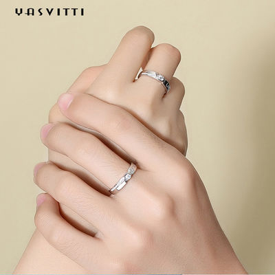 Hypoallergenic Ehering Zircon-Diamond Rings 0.21cm Paar-1.9g