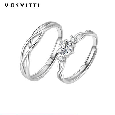 0.21cm 0.071oz Sterling Silver Jewelry Rings ODM-Bergkristall Zircon-Verlobungsring