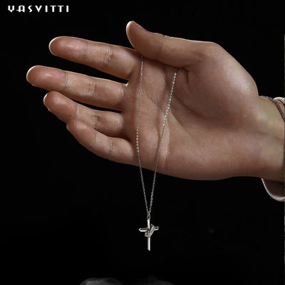 0.5M 1,92 Gramm Sterling Silver Necklace Chains 24k vernickeln freie Querkettenhalskette