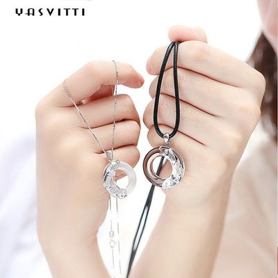 22in Ketten-1.62g Dragon Phoenix Necklace Fiancé 925 Sterling Silver Pendants SGS