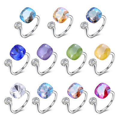 3,43 Staffelungs-Jedermann-Funk Diamond Ring des Gramm-0.5cm Sterling Silver Jewelry Sets 925