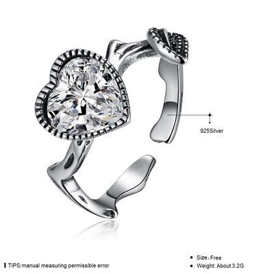Ring Weißgold 18K Moissanite Ring Custom Sterling Silver Diamond