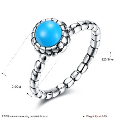 0.9cm 3.6g Sterling Silver Jewelry Rings 3A Zirkon-Hochzeits-Finger-Ring