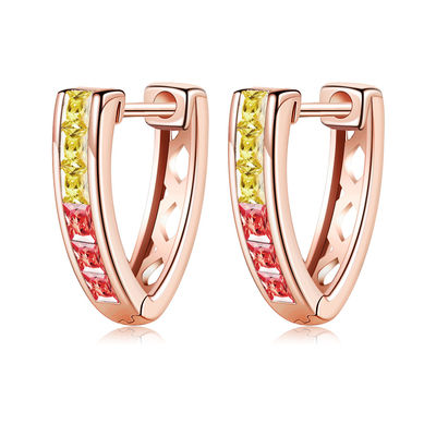 1.35cm Band Sterling Silver Jewelry Earrings