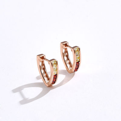 1.35cm Band Sterling Silver Jewelry Earrings