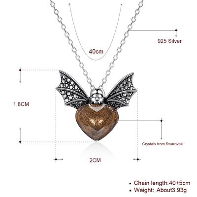1.48ft 3.93g Sterling Silver Jewelry Sets 14K Gold überzogene Bienen-hängende Halskette