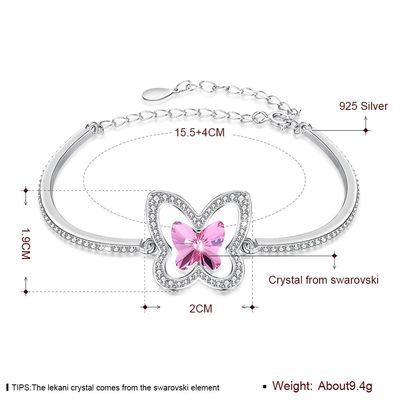 Schmetterling Sterling Silver Slider Bracelets