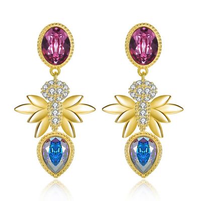 Diamond Gift Sterling Silver Jewelry-Ohrringe