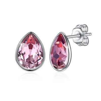 Frauen-Rosa Sterling Silver Jewelry Earrings
