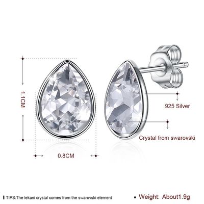 Frauen-Rosa Sterling Silver Jewelry Earrings