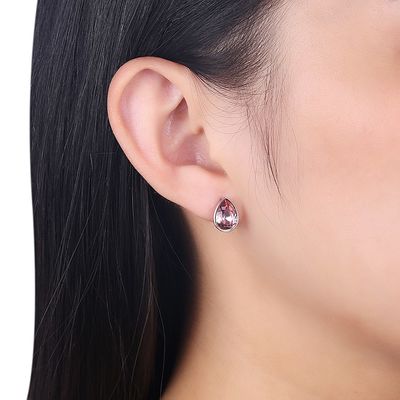 Frauen-Rosa Sterling Silver Jewelry Earrings