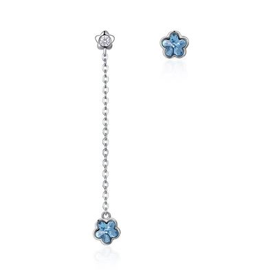 2.3in Ohrgehänge-Unisexlegierungs-Rückgang Diamond Flower Earrings Quasten-3.7g